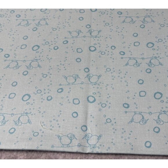 Cheap Talk by Connecting Threads Fabric Blue Birds & Bubbles Pattern 18" x 18" C - Picture 1 of 5